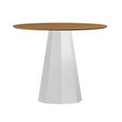 Mesa Isis 100X100 Sem Vidro Off White/Ype