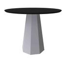 Mesa Isis 100x100cm - Off White/Preto Mesa Isis 100x100cm - Off White/Preto