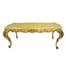 Mesa Jantar 360cm Madeira Maciça Folha Ouro Luiz Xv Entalhes