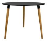 Mesa Jantar 80cm Redonda Tripé Pé Palito 75cm Eucalipto Ayme Canhão Escrivaninha Sala Estar Cozinha