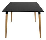 Mesa Jantar 90cm Quadrada Pé Palito 75cm Eucalipto Ayme Canhão Escrivaninha Sala Estar Cozinha