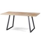 Mesa Jantar Boston Cor Driftwood Base Aço Grafite 160cm - 45340