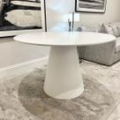 Mesa Jantar Cone Branco Lacca Oval 1,60 x 0,90cm Mesa Jantar Cone Branco Lacca Oval 1,60 x 0,90cm