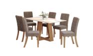 Mesa Jantar Lins 160 6 Cadeiras Esther Cacau - Henn