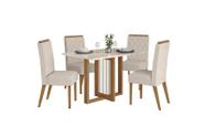 Mesa Jantar Natali 120 4 Cadeiras Nina Linho - Henn