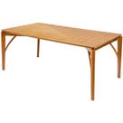 Mesa Jantar Nature Retangular Tampo Laminado e Base cor Cinamomo Natural 180 cm - 59067 Mesa Jantar Nature Retangular Tampo Laminado e Base cor Cinamomo Natural 180 cm - 59067