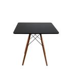 Mesa Jantar Quadrada Eiffel 90x90 Cm Preto Mdf Charles Eames Mesa Jantar Quadrada Eiffel 90x90 Cm Preto Mdf Charles Eames