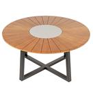 Mesa Jantar Redonda Paraty Base X Verniz Mel 160cm - 76757