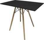 Mesa Jantar Retangular 90x54cm Escrivaninha Eiffel Charles Eames Mdf Aparador Sala Estar