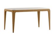 Mesa Jantar Retangular Aurea 160cm com Tampo de Vidro Mesa Jantar Retangular Aurea 160cm com Tampo de Vidro