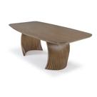 Mesa Jantar Scar Tampo Barril e Base Cor Tauari 220cm - 71029