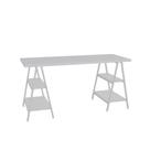 Mesa Kuadra Cavalete 150x60x75cm Branco Chess - Branco Chess - Mesa Kuadra Cavalete 150x60x75cm Branco Chess - Branco Chess -