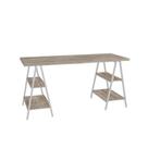 Mesa Kuadra Cavalete 150x60x75cm Carvalho - Carvalho - Mesa Kuadra Cavalete 150x60x75cm Carvalho - Carvalho -