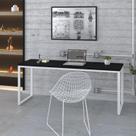 Mesa Kuadra Diretor 180X70X75cm Estrutura Branca