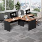Mesa L Escritório 2 Lugares 3,00m x 1,50m Pés Painel F5 Mesa L Escritório 2 Lugares 3,00m x 1,50m Pés Painel F5