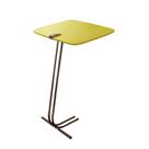 Mesa L50 Lateral Aproximação Sofá Amarela Base Café