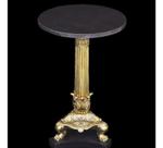 Mesa Lateral 40cm Classicos Folha Ouro Pata de Leão