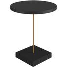 Mesa Lateral 52cm Estrutura Dourada - Nero Mesa Lateral 52cm Estrutura Dourada - Nero