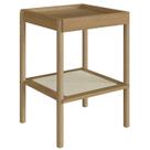 Mesa Lateral 58 CM Pes Madeira Palhinha Oslo 27962 Hanover Artesano