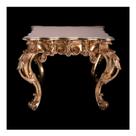 Mesa Lateral 75cm Luiz XV Imponente Folha Ouro