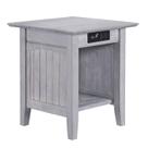 Mesa Lateral AFI Nantucket Driftwood com Carregador 51x51x56cm