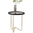 Mesa Lateral Alamanda Sala Espelhada com Pés Metálicos Mesa Lateral Alamanda Sala Espelhada com Pés Metálicos