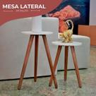 Mesa Lateral Apoio De Canto Para Sala Quarto Decorativa