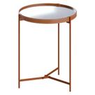 Mesa Lateral Aqua Pequena com Espelho Cobre - Imcal