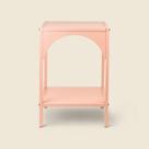 Mesa Lateral Arcos Metal Rosa - ACASA