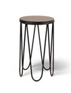 Mesa Lateral Bali Preto Fosco 50cm