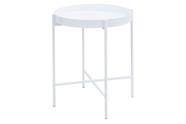 Mesa Lateral Bandeja Sofá Cama Redonda 40x50cm Média Collie