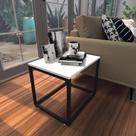 Mesa lateral branca aparador de sofa sala mesa lateral cama