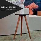 Mesa Lateral Cama Mesinha Decorativa De Canto
