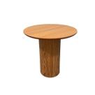 Mesa Lateral Cilíndrica 41cm Freijó
