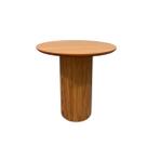 Mesa Lateral Cilíndrica 51cm Freijó