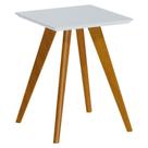 Mesa Lateral Classic Quadrada Branco Acetinado - Imcal Mesa Lateral Classic Quadrada Branco Acetinado - Imcal