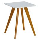 Mesa Lateral Classic Quadrada Branco Acetinado - Imcal Mesa Lateral Classic Quadrada Branco Acetinado - Imcal