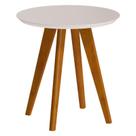 Mesa Lateral Classic Redonda Off White - Imcal Mesa Lateral Classic Redonda Off White - Imcal