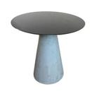 Mesa Lateral Cone Cimento Queimado Tampo Laqueado 41 cm