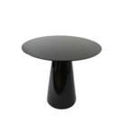 Mesa Lateral Cone Redonda 51 cm Laqueada