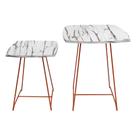 Mesa Lateral Conjunto de Mesa de Canto Sofá Auxiliar Ursen
