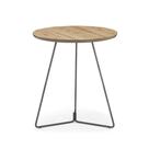 Mesa Lateral Danbi Tampo Cinamomo Base Chocolate Leve 55cm - 77253