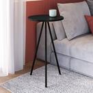 Mesa Lateral de Apoio com pés metálicos 35X35cm Complementos Artesano