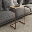 Mesa Lateral De Apoio de Sofá Charmme Ferro Cobre 70cm Industrial Elegante