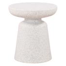 Mesa Lateral de Apoio Minimalista Pausa Rivatti 40 (Largura) em Polipropileno Off White Mesa Lateral de Apoio Minimalista Pausa Rivatti 40 (Largura) em Polipropileno Off White