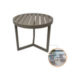 Mesa Lateral de Apoio Verona Redonda em Alumínio para Área Externa Piscina Jardim Fendi Mesa Lateral de Apoio Verona Redonda em Alumínio para Área Externa Piscina Jardim Fendi