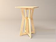 Mesa Lateral De Canto 41cm 100% Mdf