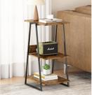 Mesa Lateral de Sofá, Apoio com Prateleiras de 3 Níveis, Mesa de Café, Mesa de Apoio de Arrumação, Pode Ser Colocado na Sala de Estar, Quarto