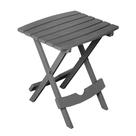 Mesa Lateral Dobrável Adams Quik-Fold Resina Carvão