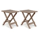 Mesa lateral dobrável Camco Adirondack Portable, pacote com 2 unidades, cinza Mesa lateral dobrável Camco Adirondack Portable, pacote com 2 unidades, cinza